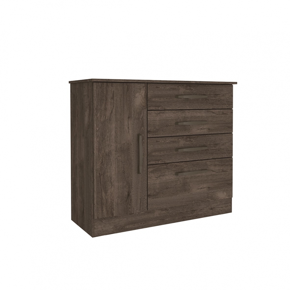 TCIL COMODA CHICAGO 4GAV CUMARU RUSTIC/CUMARU RUSTIC