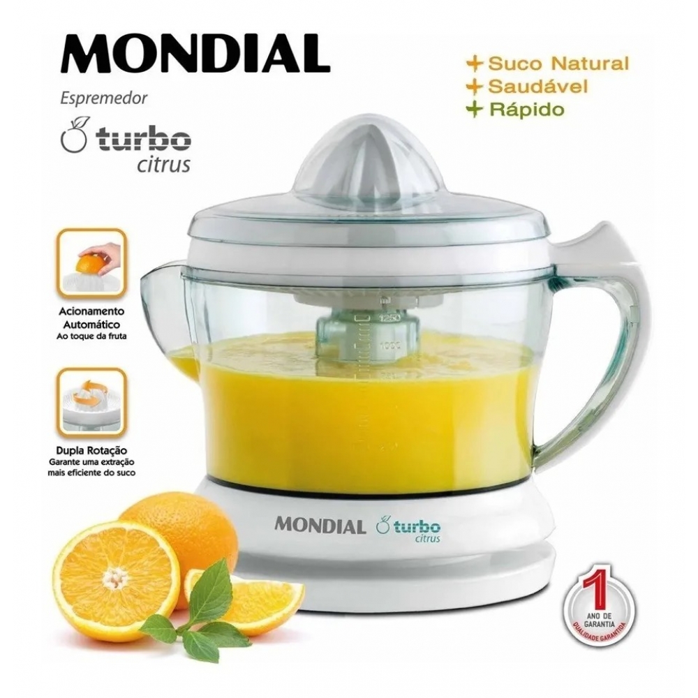 MONDIAL ESPREMEDOR DE FRUTAS  E-01 BCO 110V