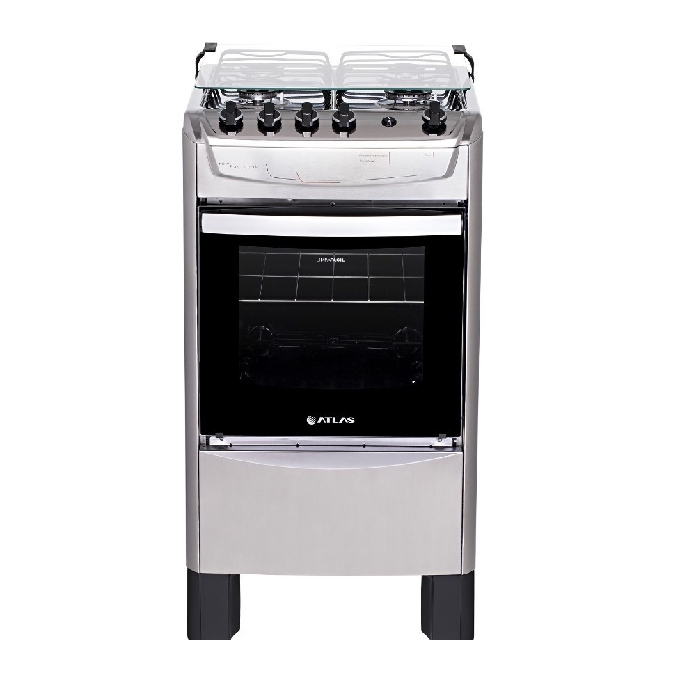 ATLAS FOGAO NEW FASTCOOK GAS 4BCS INOX