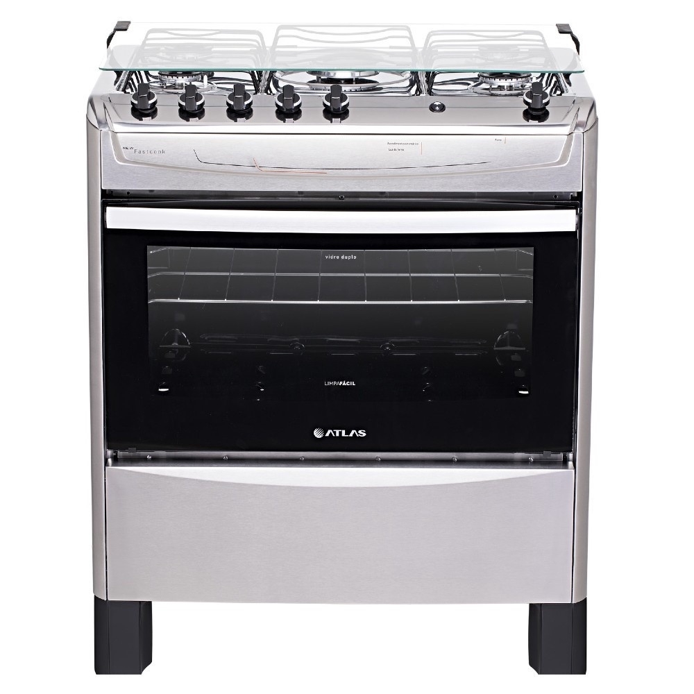 ATLAS FOGAO NEW FASTCOOK GAS 5BCS INOX